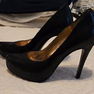 BCBGeneration Black Platform Stiletto Heels